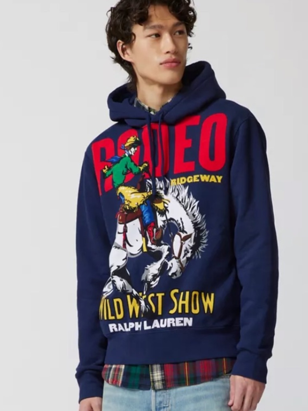 Polo Ralph Lauren Navy Rodeo Wild West Show Graphic Hoodie